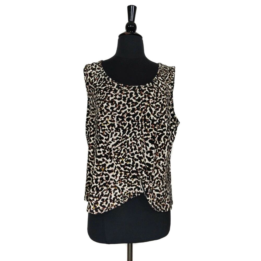 Cabi Tank | Womens Leopard Athletic Top | XS - Picture 7 of 8
